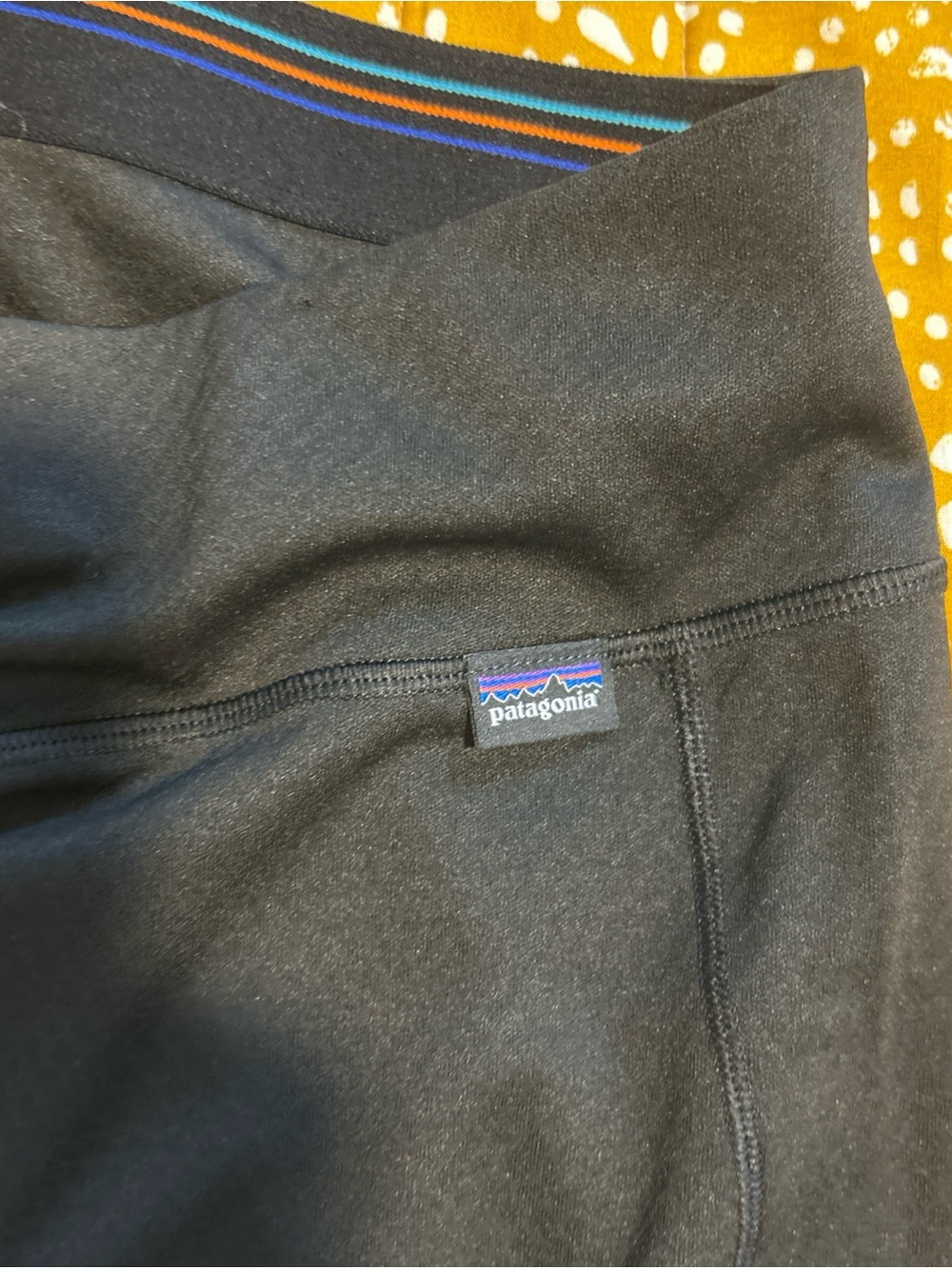 Patagonia Black Performance Leggings Capilene Midweight never Worn no piling! - Picture 4 of 8